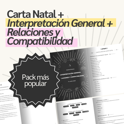 Pack Astral - Interpretación General ☀️ + Amor y Compatibilidad ❤️