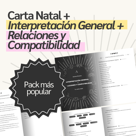 Pack Astral - Interpretación General ☀️ + Amor y Compatibilidad ❤️